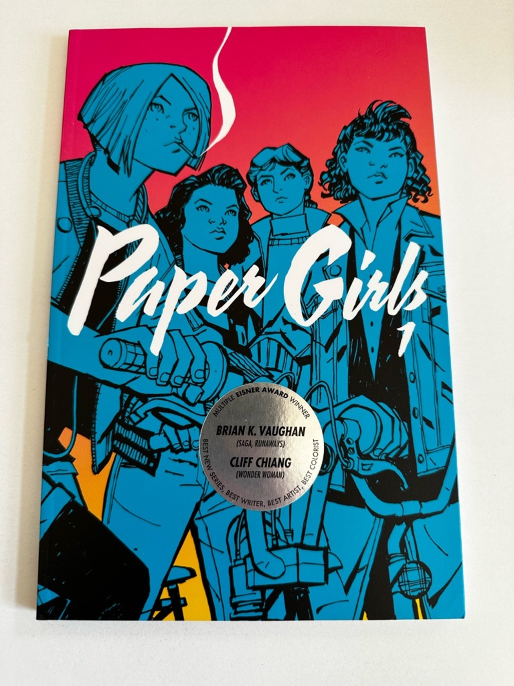 Paper Girls Vol. 1 Graphic Novel - Blue & Pink Cover